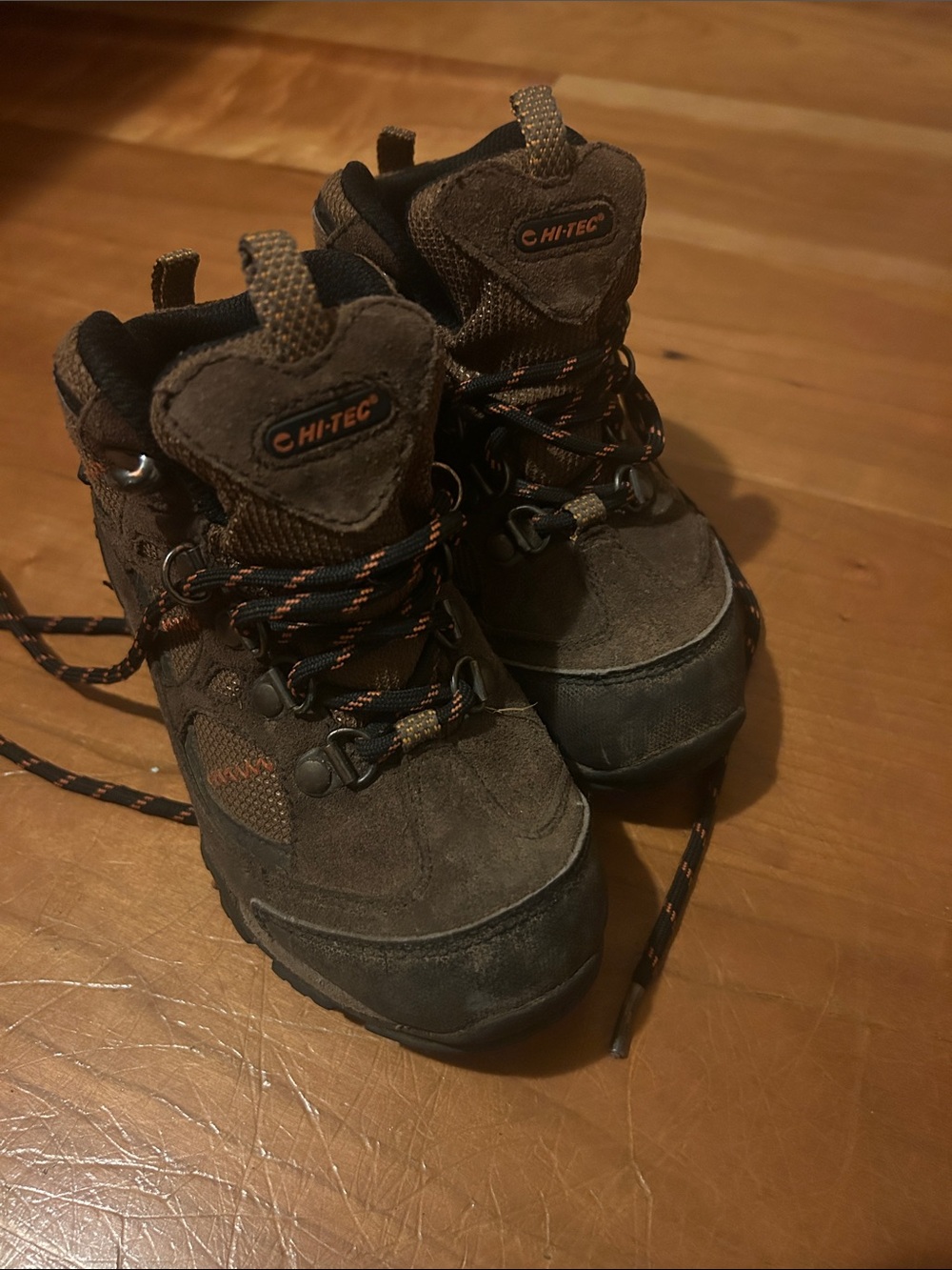Hi-Tec Brown and Black Kids Trail Boots